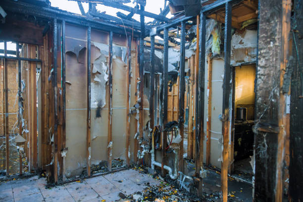 Professional Fire Damage Repair technician working in Seville, FL